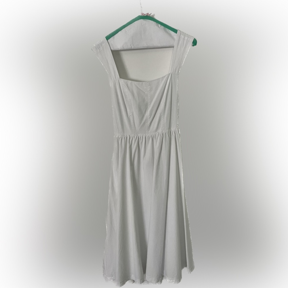 Beautiful pure white New York & Company midi dress!